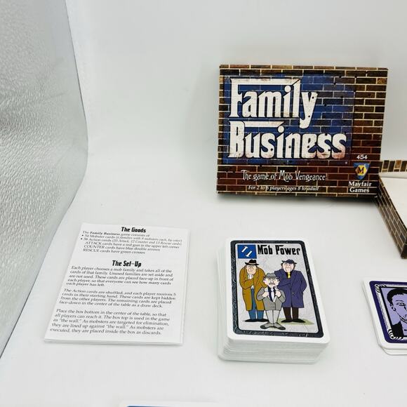 Original Family Business Mob Vengeance Gangster Card Game Mayfair Complete - Picture 12 of 16